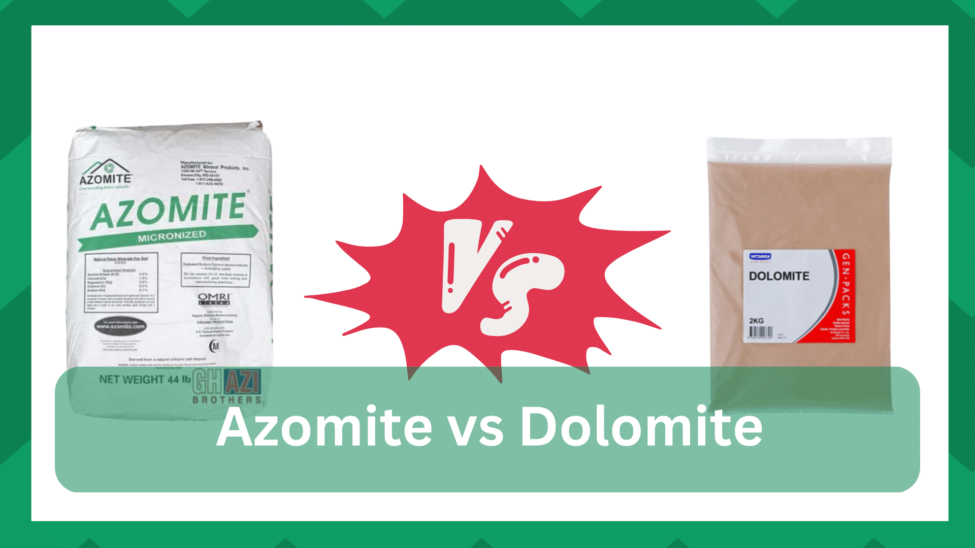 azomite vs dolomite