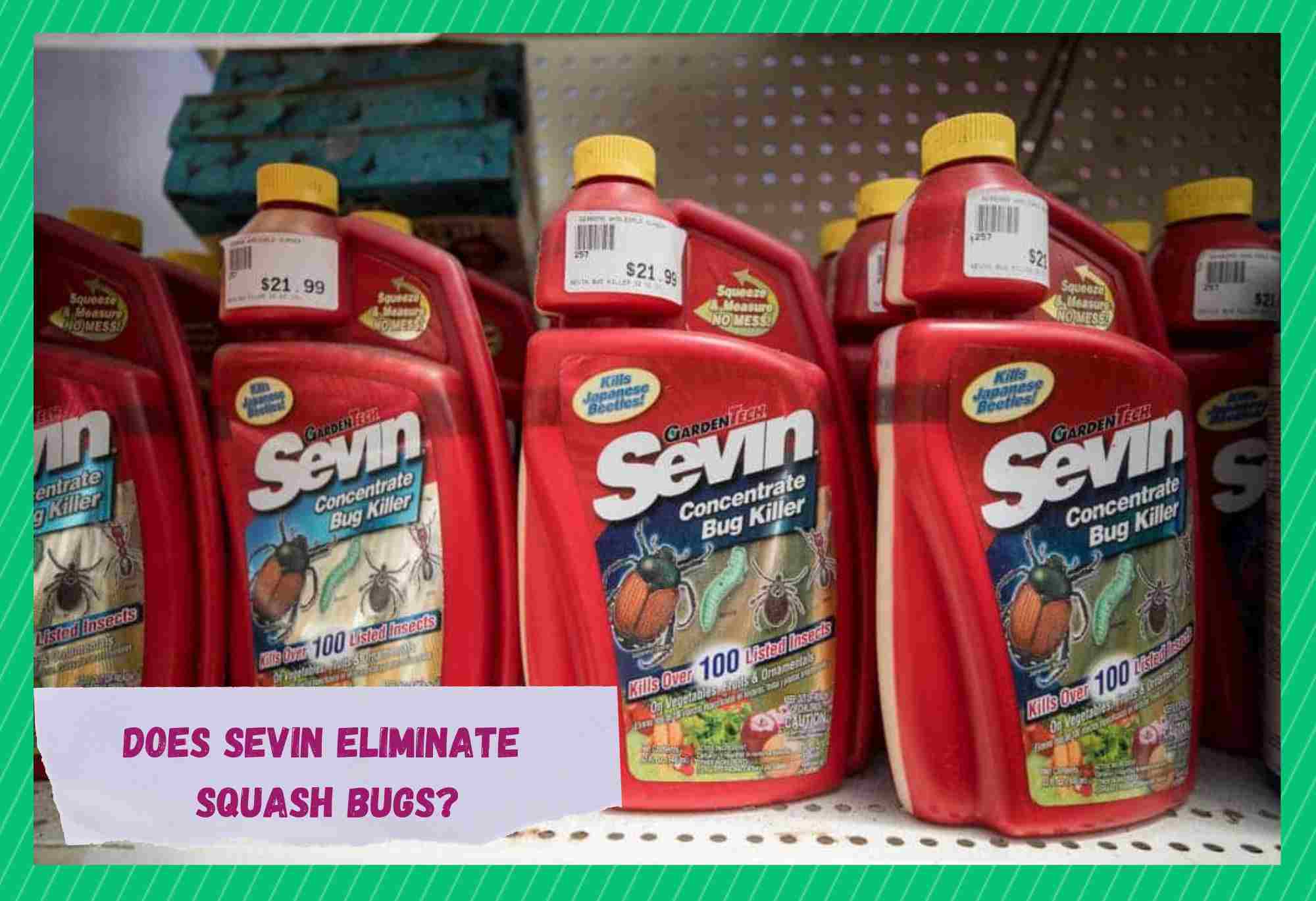 does sevin eliminate squash bugs