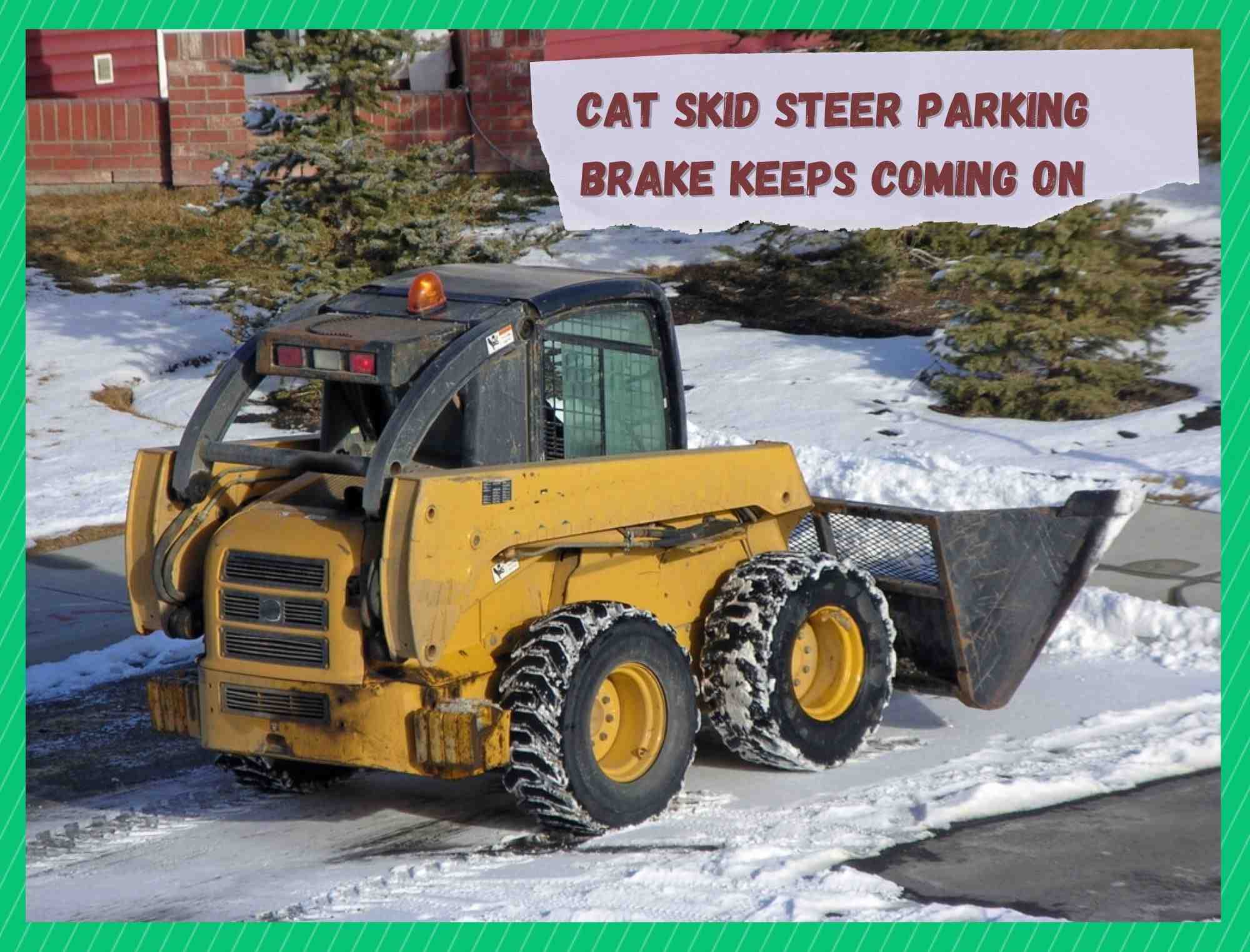 cat skid steer parking brake keeps coming on