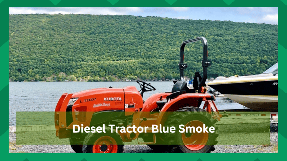 diesel tractor blue smoke