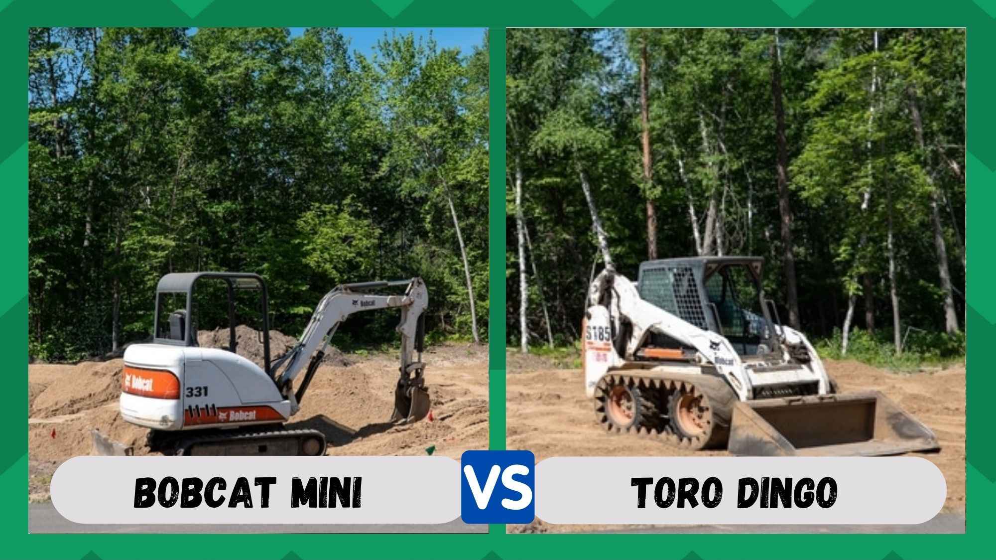 bobcat mini track loader vs toro dingo