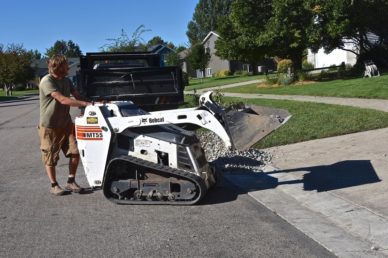 skid steer bucket won't stay up