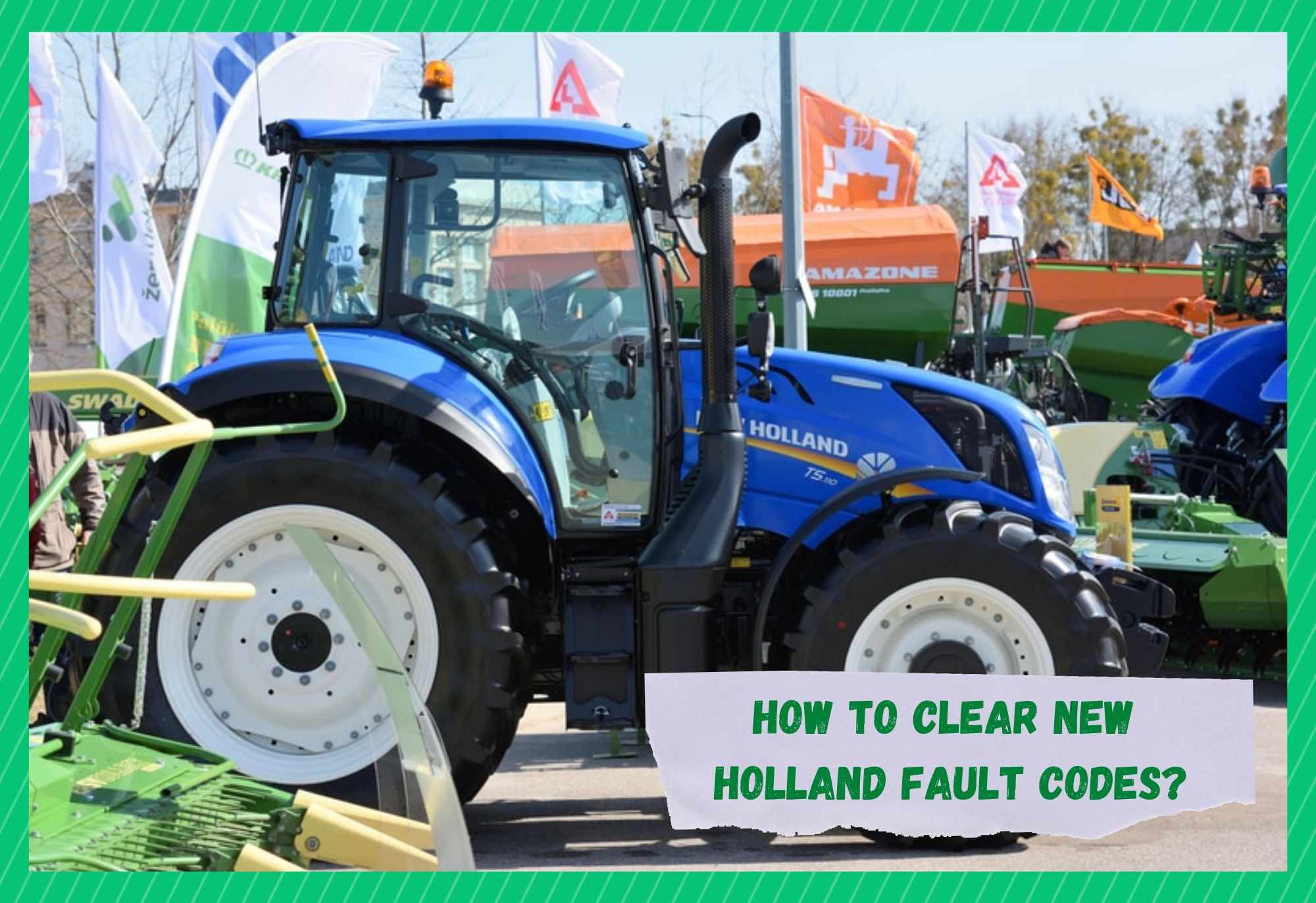 how to clear new holland fault codes