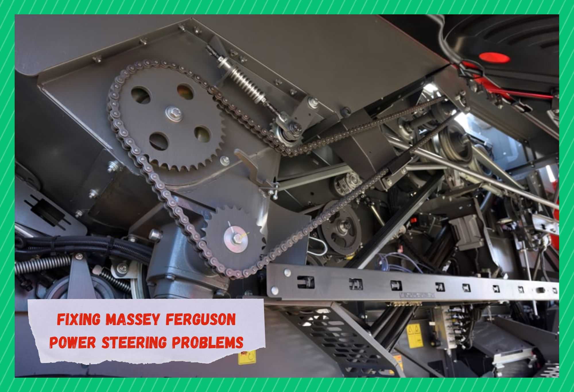 massey ferguson power steering problem