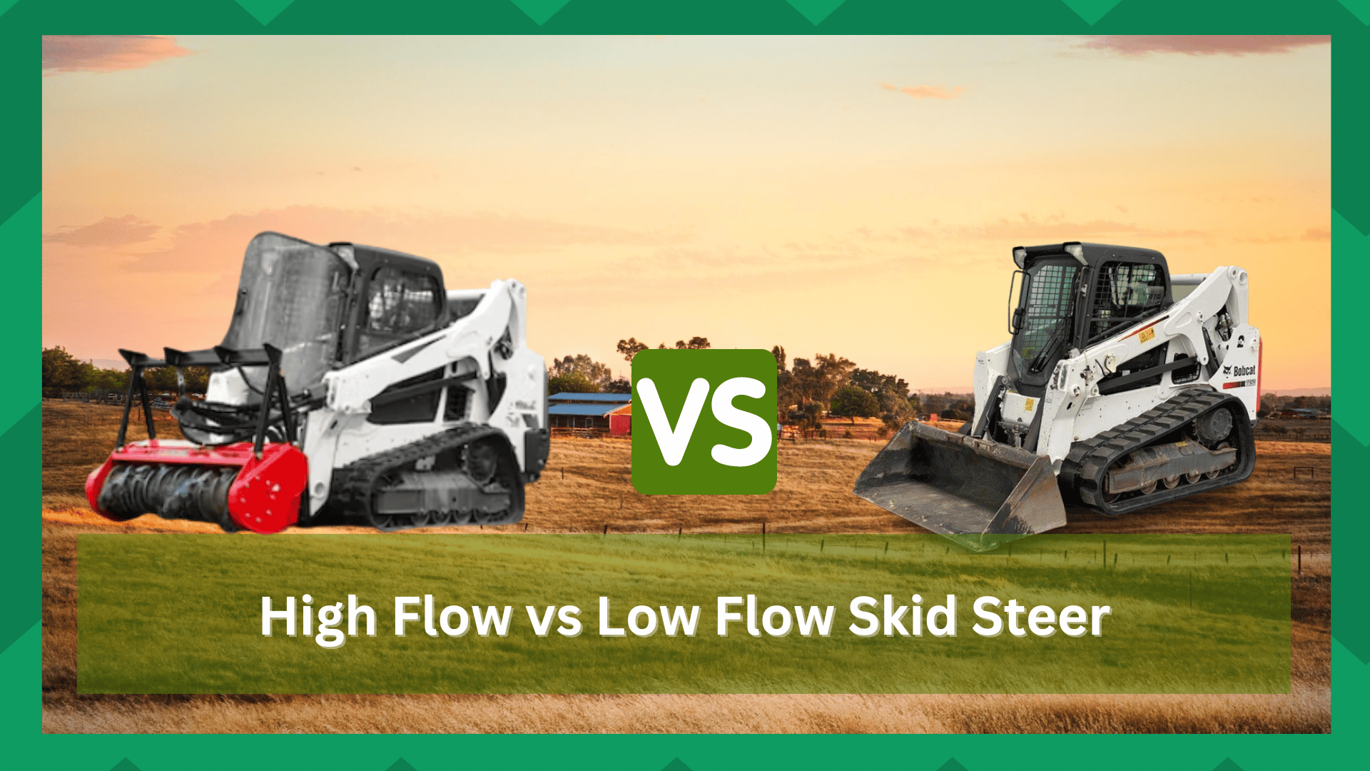 high flow vs low flow skid steer attachments