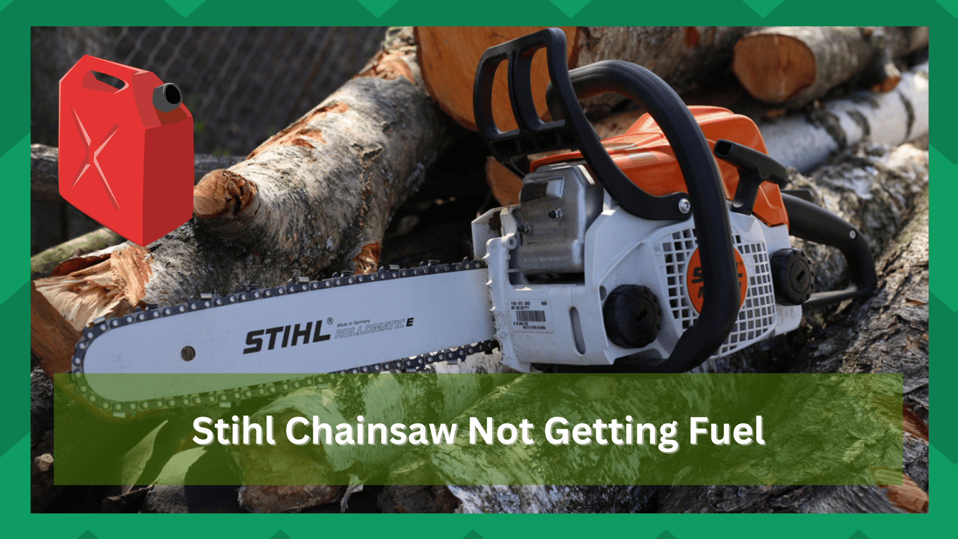 stihl chainsaw not getting fuel