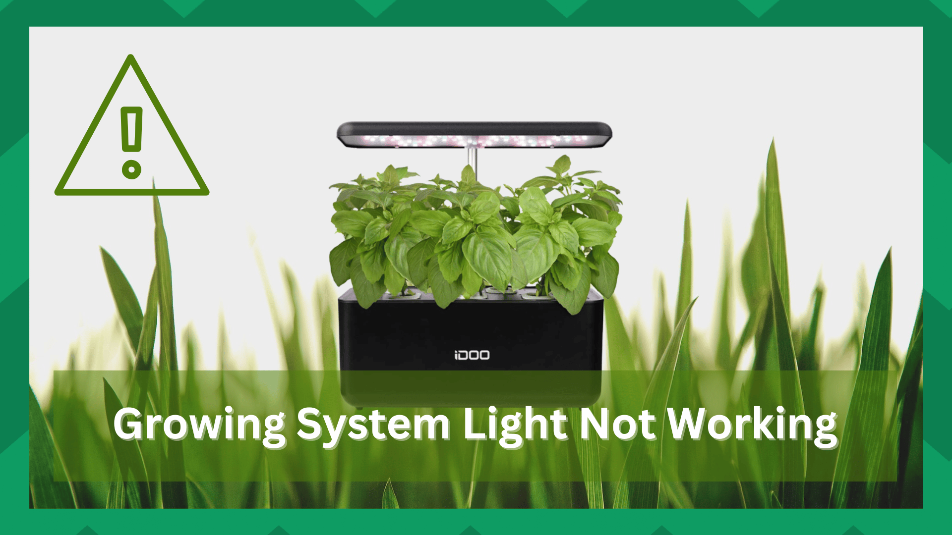 idoo hydroponics growing system light not working