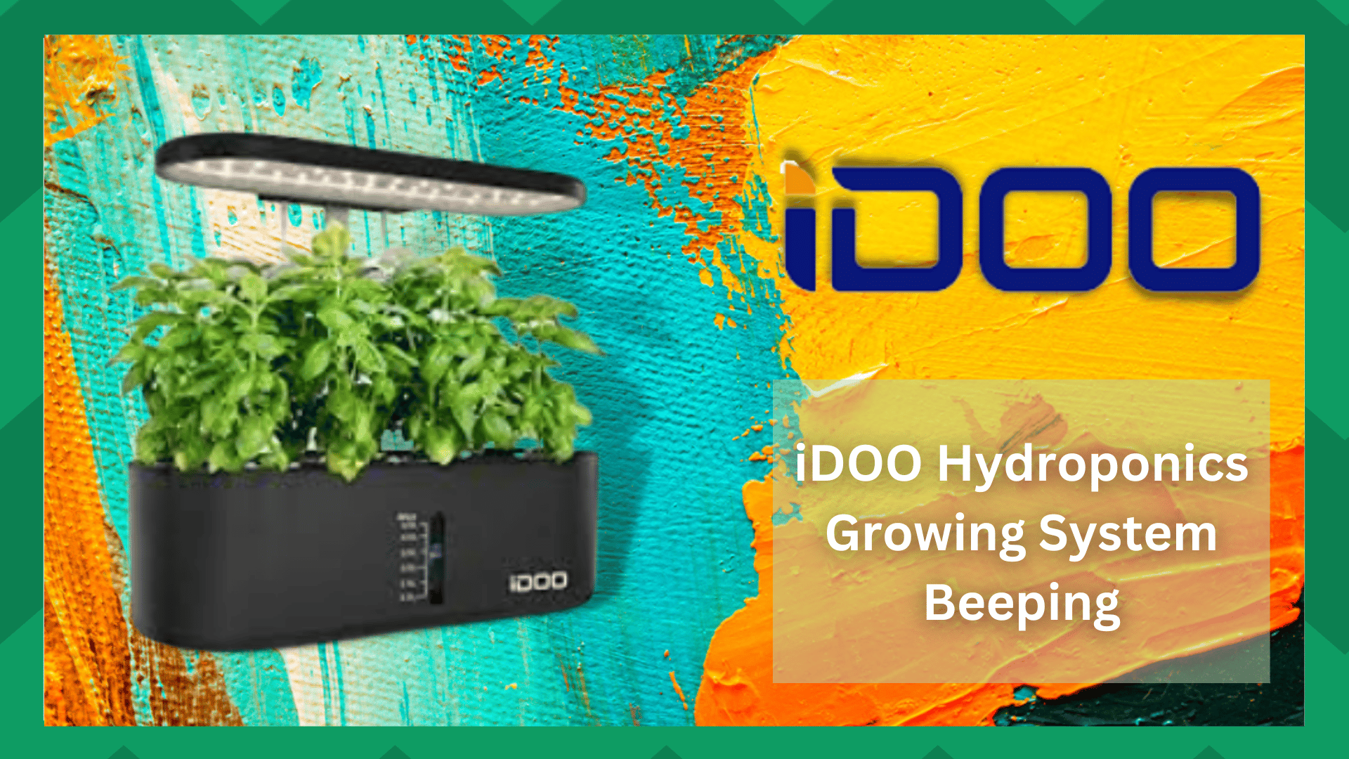 idoo hydroponics growing system beeping