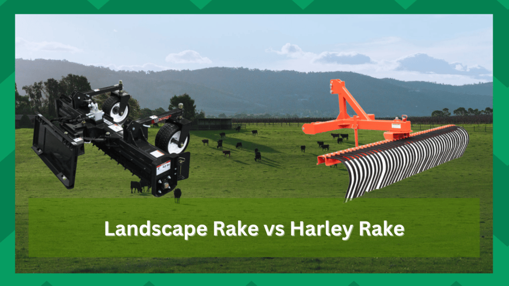 landscape rake vs harley rake
