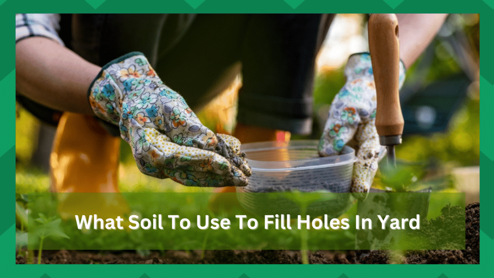 what soil to use to fill holes in yard