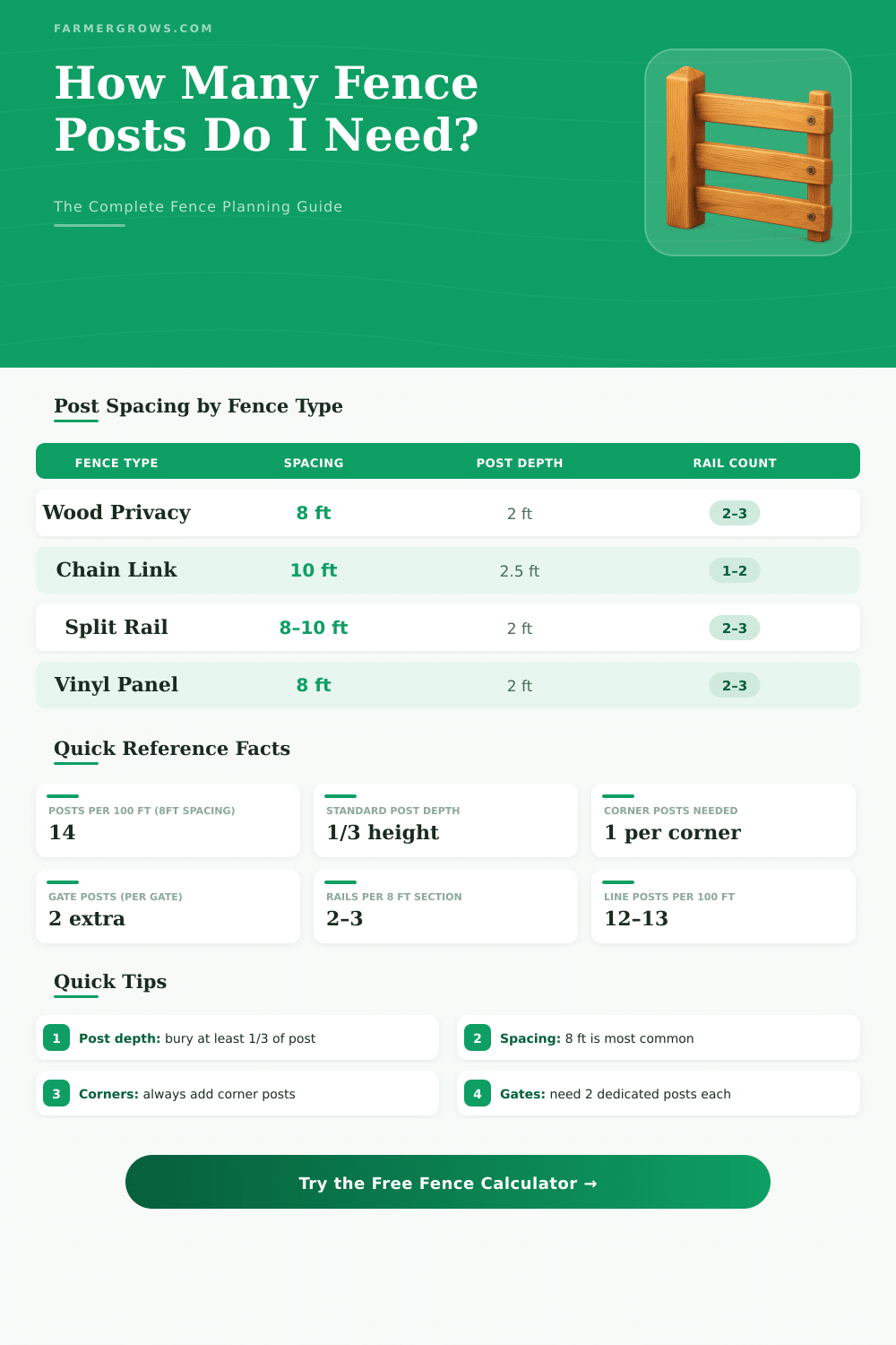 Fence & Post Calculator – How Many Posts Do I Need?