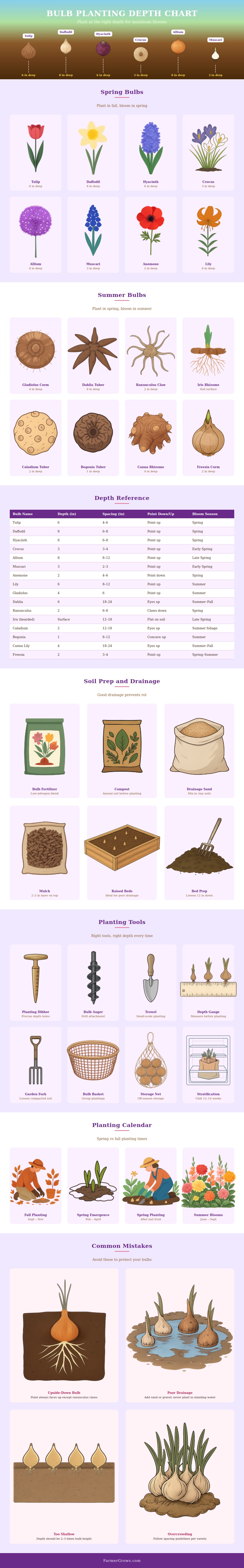 Bulb Planting Depth Chart