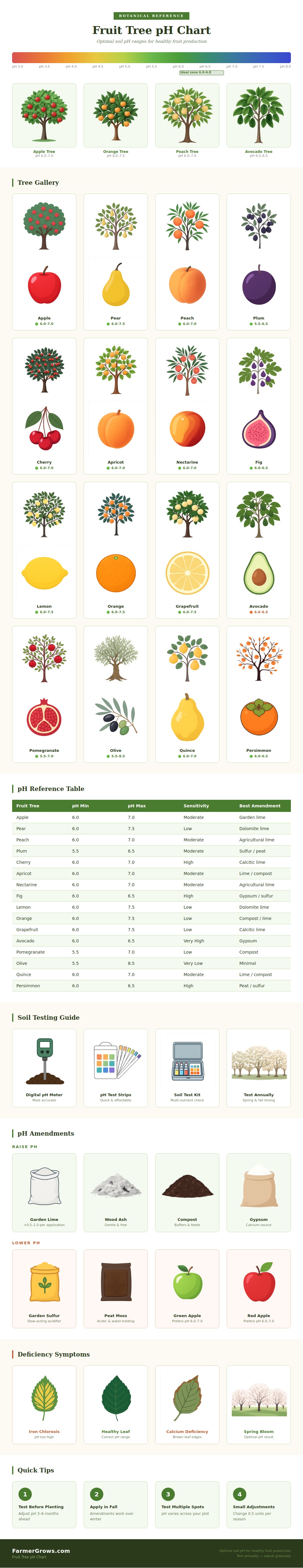 Fruit Tree Ph Chart