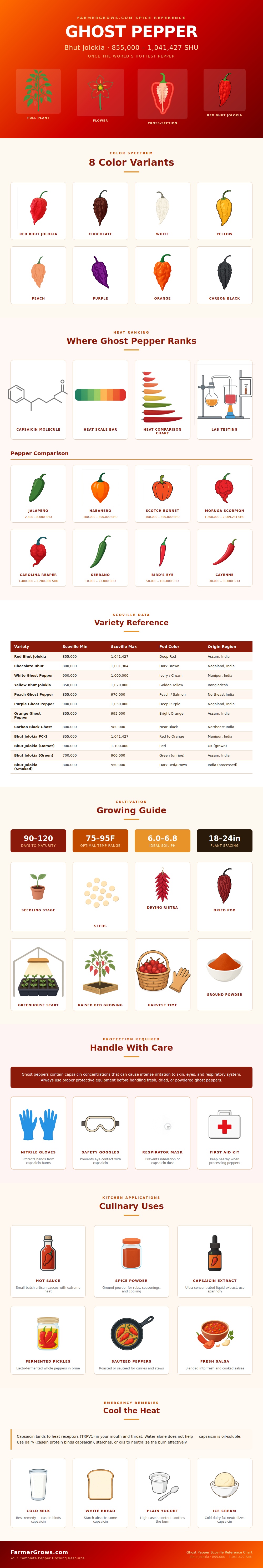 Ghost Pepper Scoville Chart