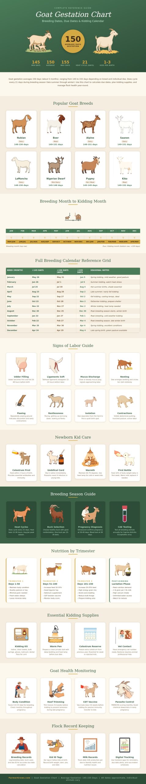 Goat Gestation Chart - Farmer Grows