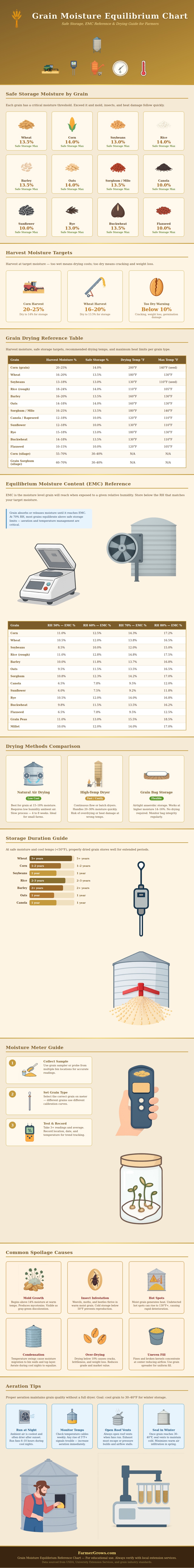 Grain Moisture Equilibrium Chart