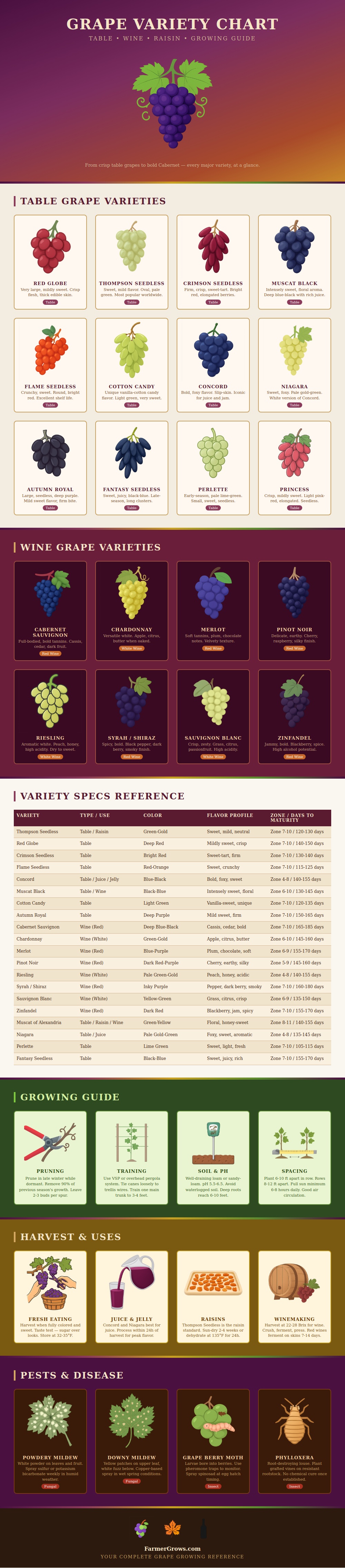 Grape Variety Chart