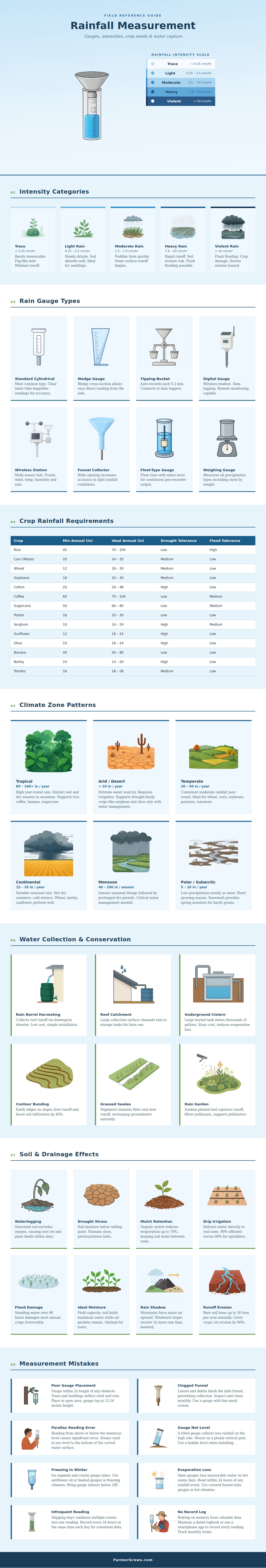 Rainfall Measurement Chart