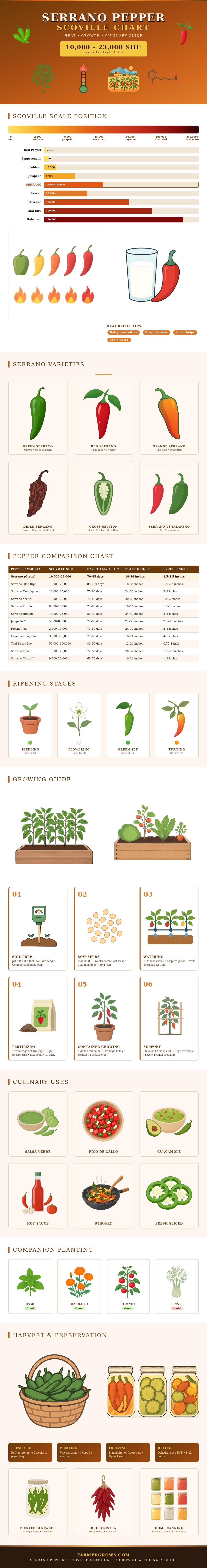 Serrano Pepper Scoville Chart