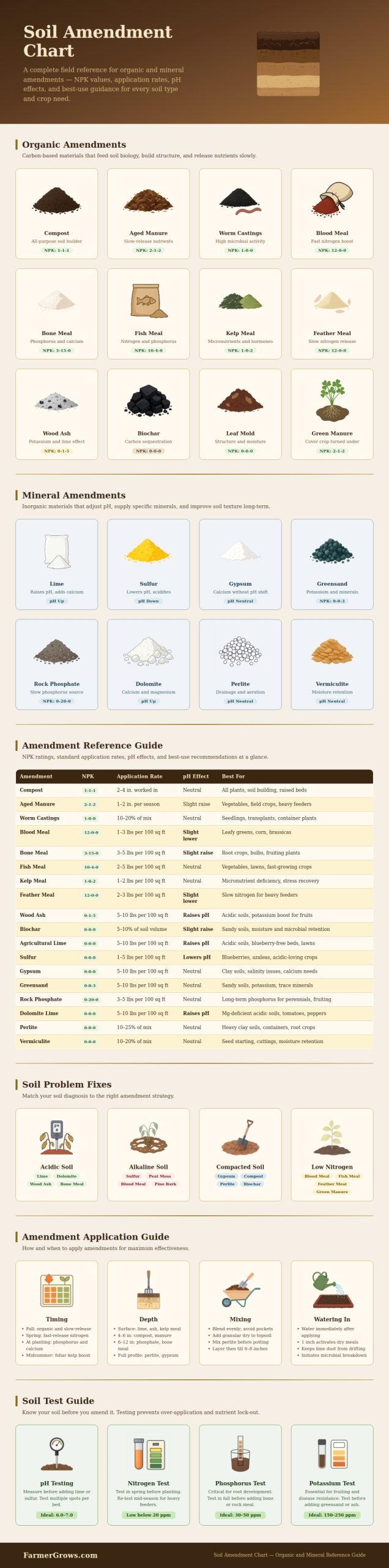 Soil Block Chart Rice Soil Amendment Chart - Farmer Grows