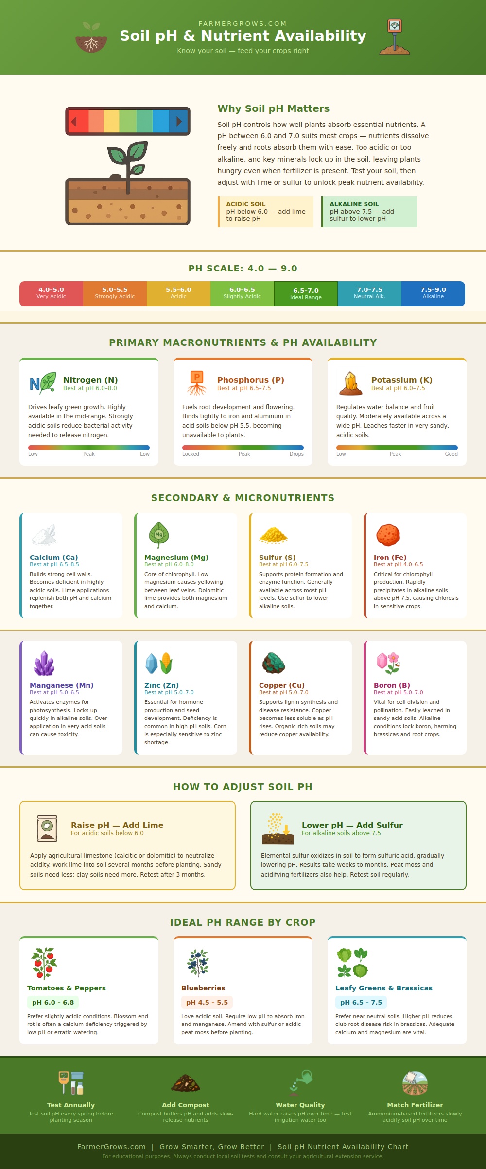 Soil Ph Nutrient Availability Chart