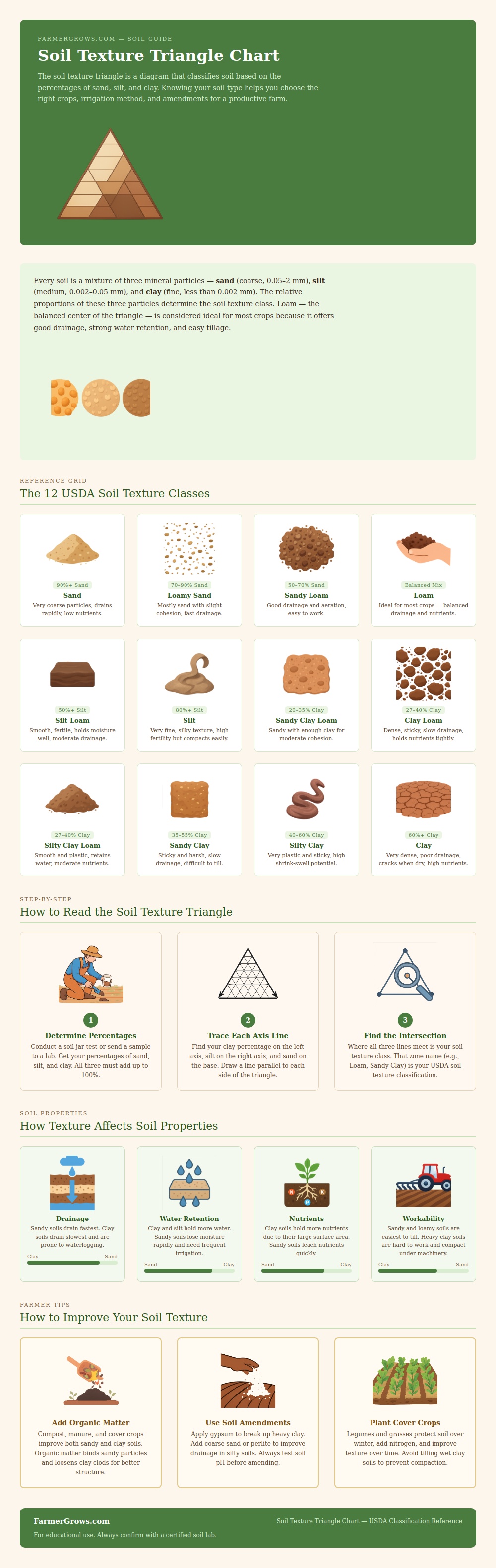 Soil Texture Triangle Chart