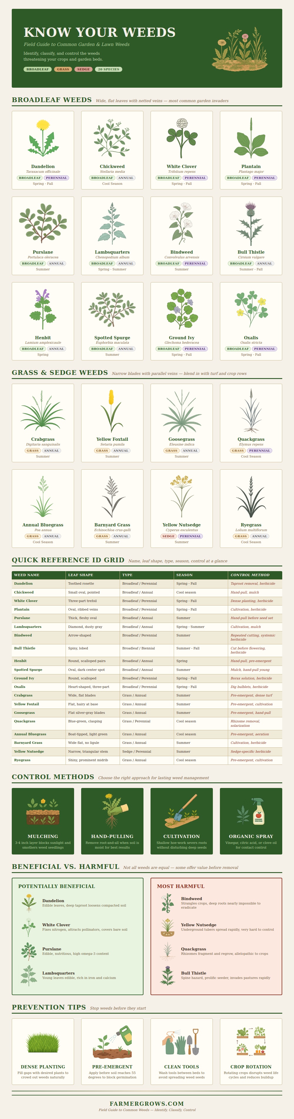 Weed Identification Chart