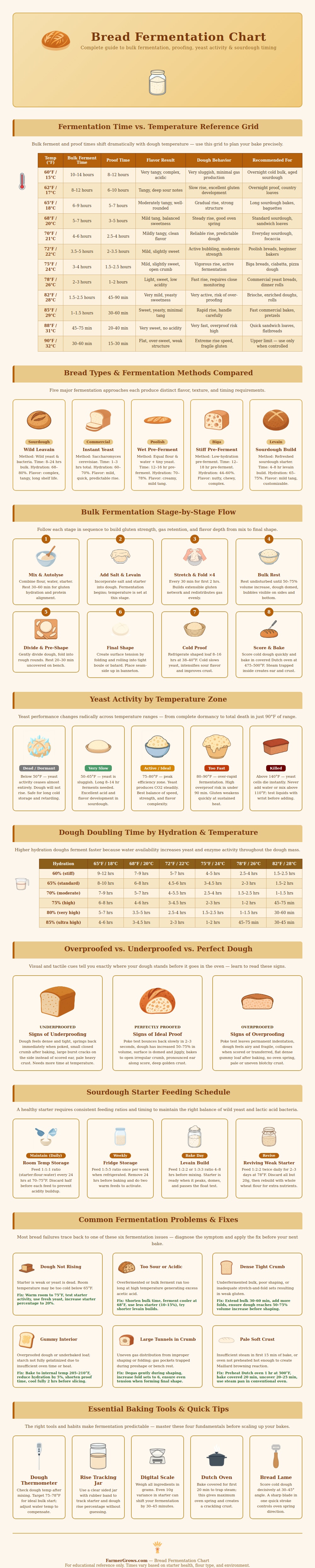 Bread Fermentation Chart