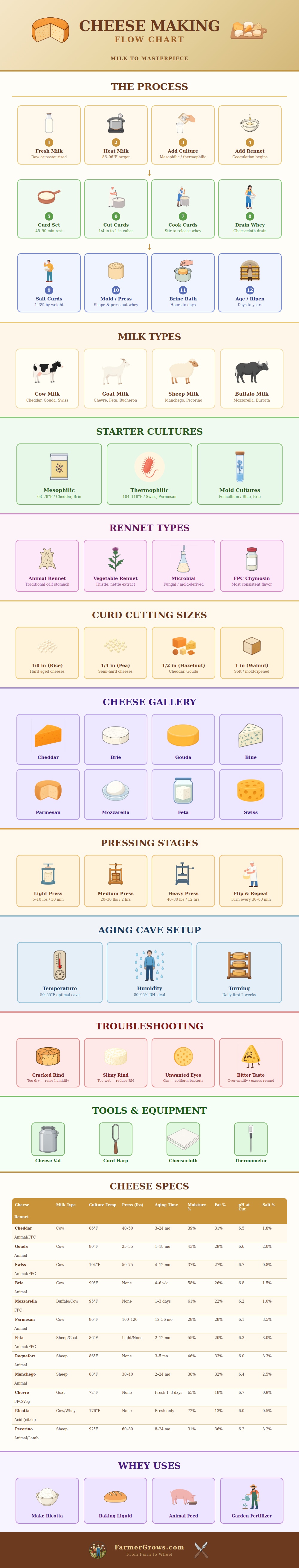 Cheese Making Flow Chart