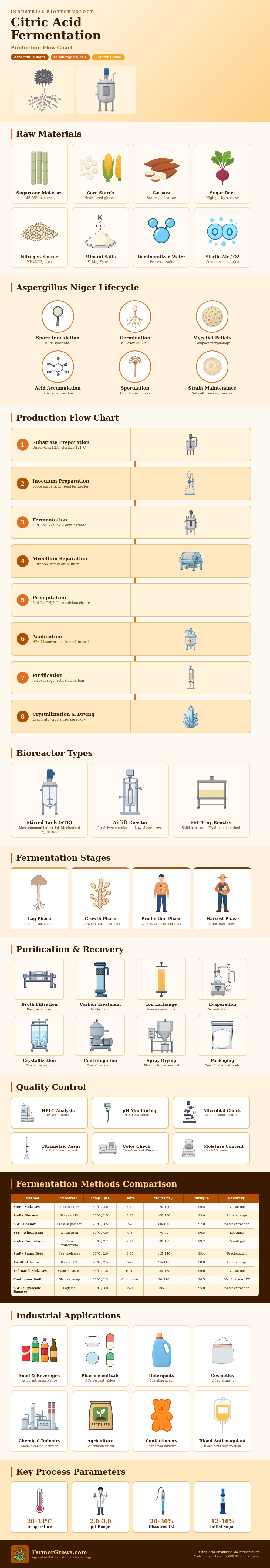 Citric Acid Production By Fermentation Flow Chart