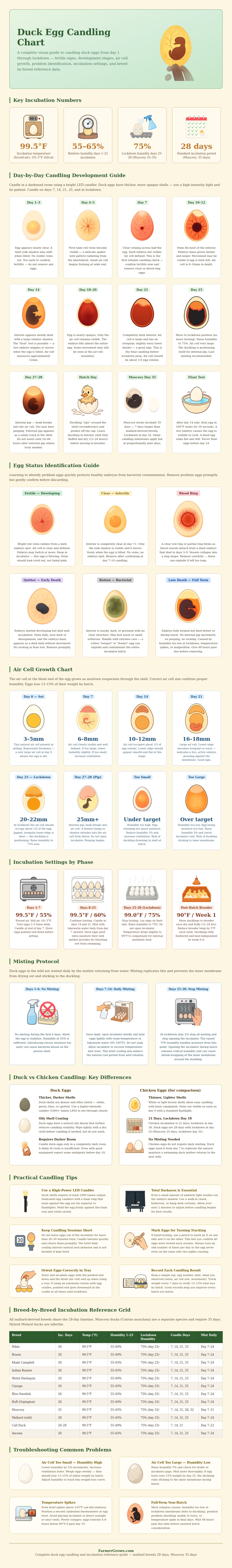 Duck Egg Candling Chart