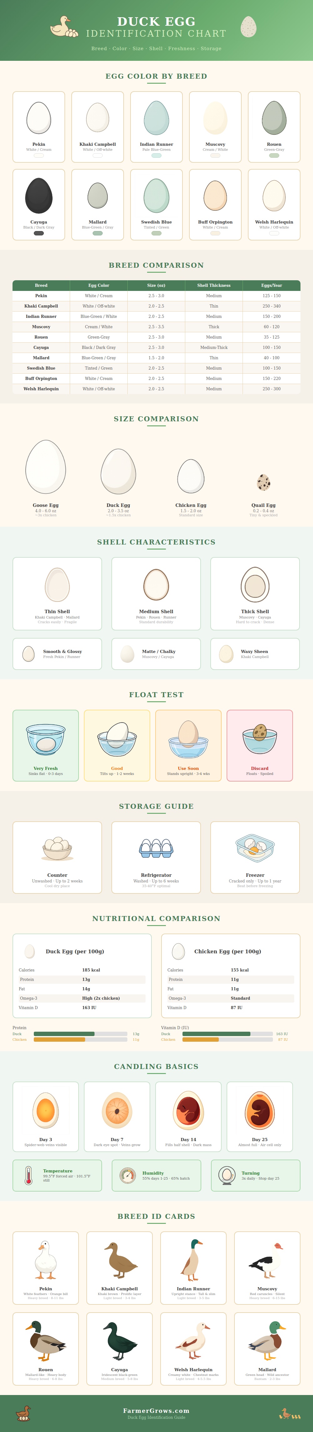 Duck Egg Identification Chart