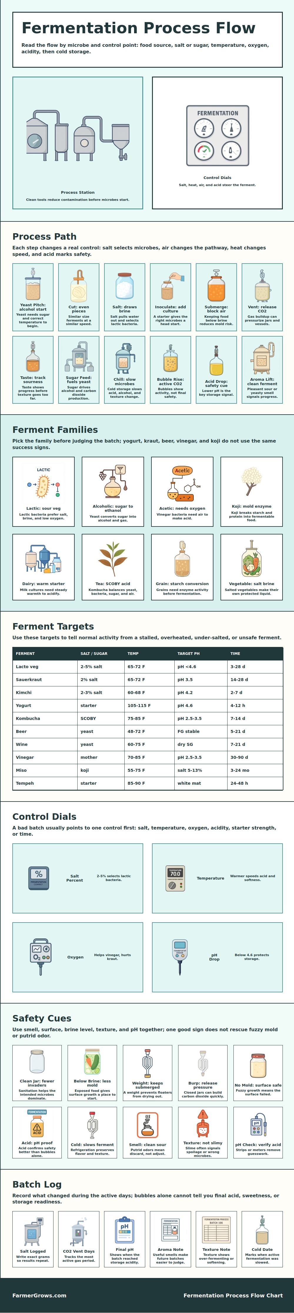 Fermentation Process Flow Chart