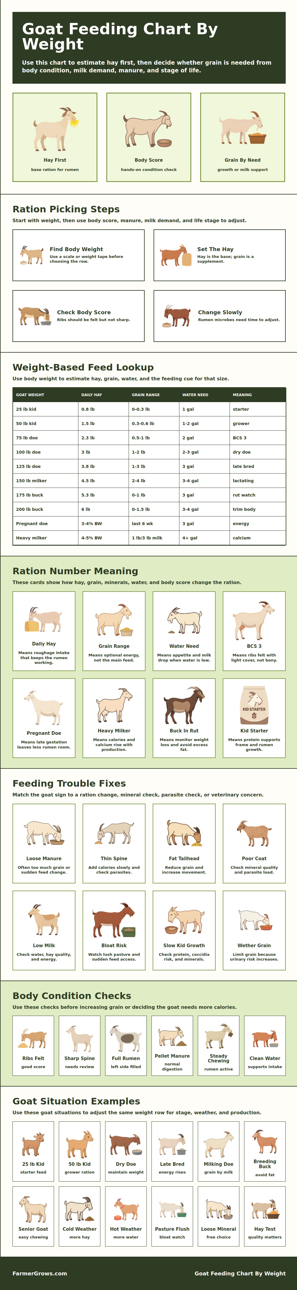 Goat Feeding Chart By Weight