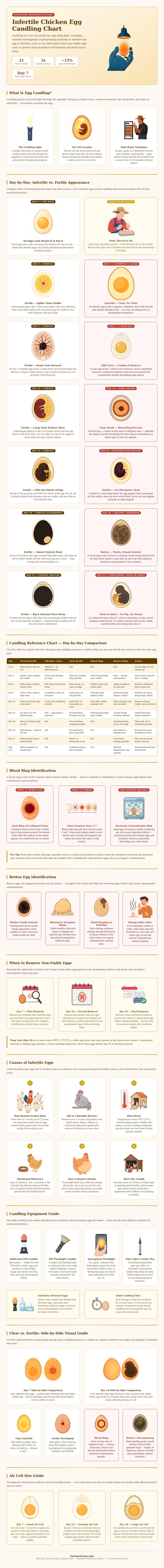 Infertile Chicken Egg Candling Chart