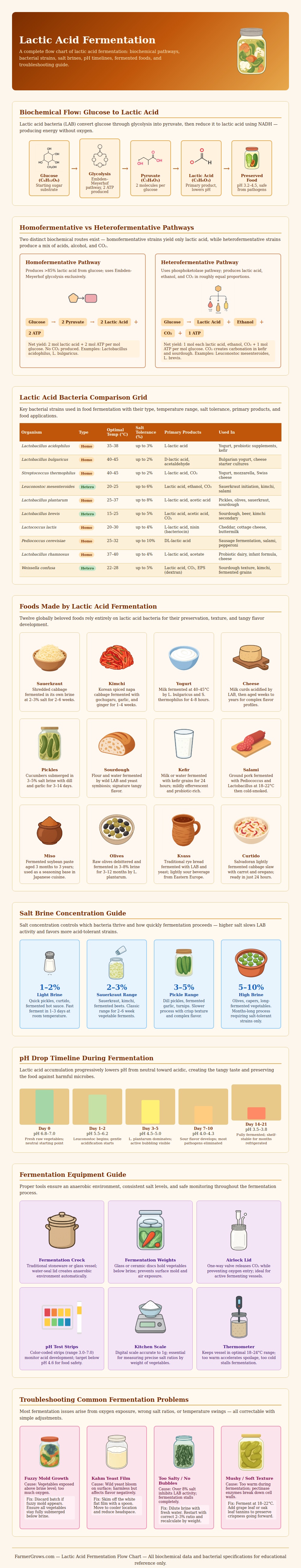 Lactic Acid Fermentation Flow Chart