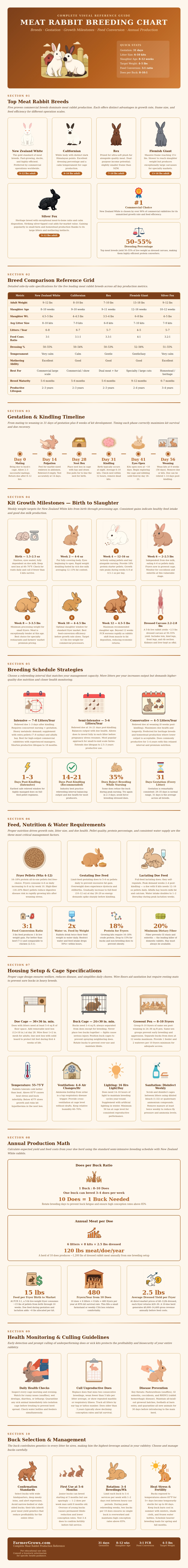 Meat Rabbit Breeding Chart