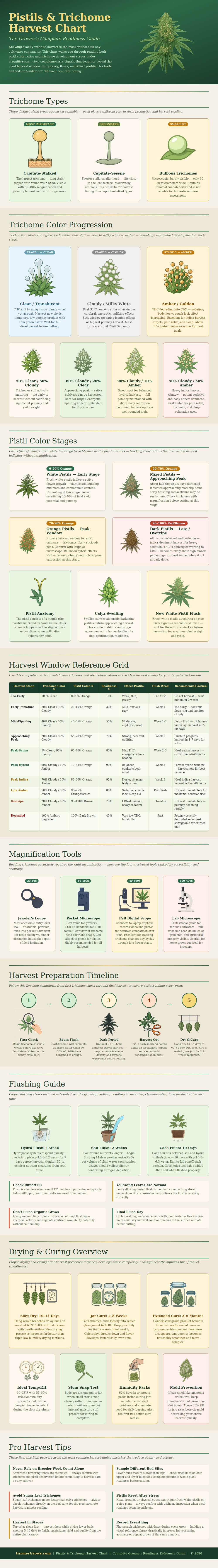 Pistils Trichome Harvest Chart