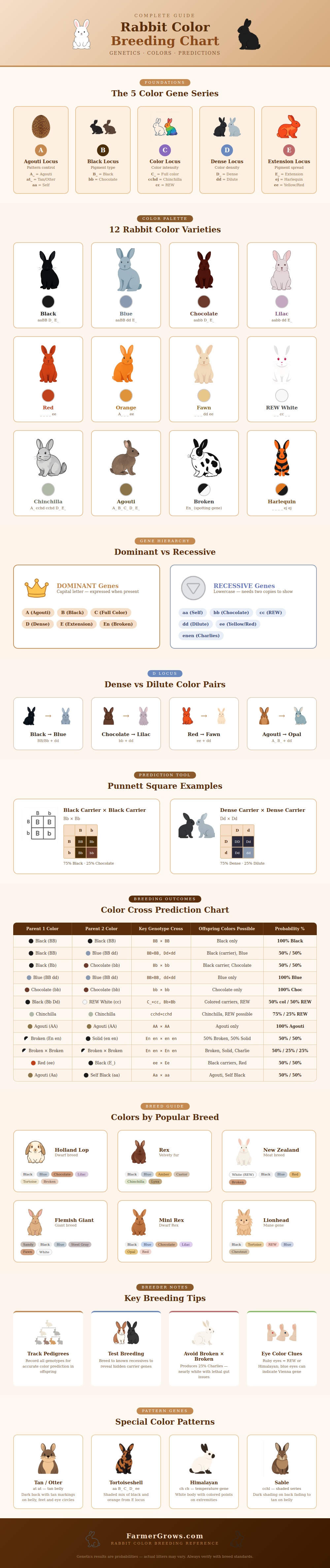 Rabbit Color Breeding Chart