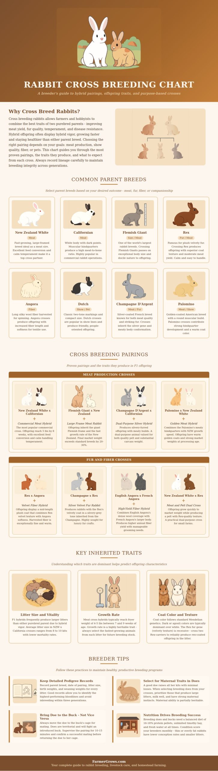 Rabbit Cross Breeding Chart - Farmer Grows