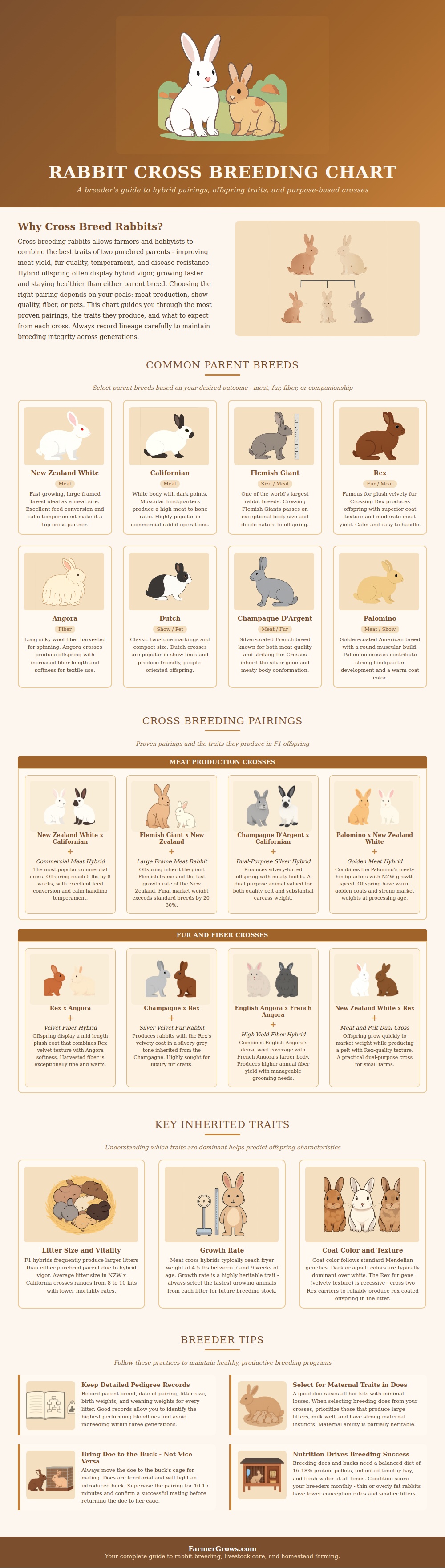Rabbit Cross Breeding Chart