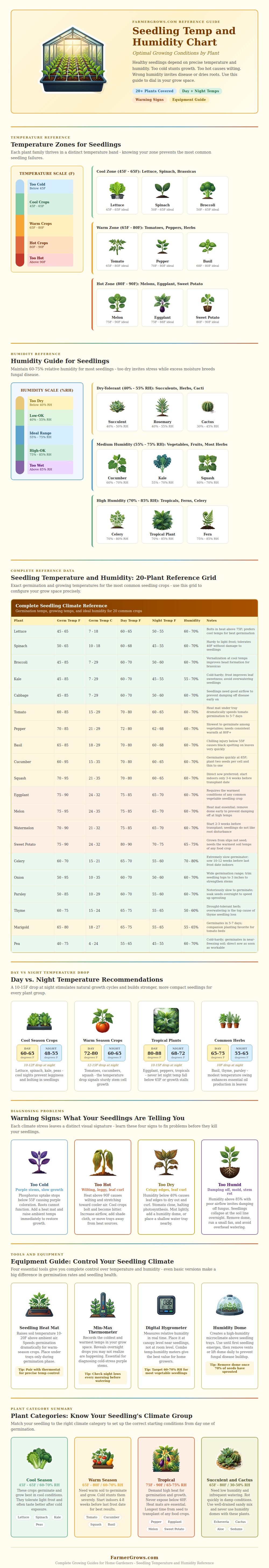 Seedling Temp And Humidity Chart