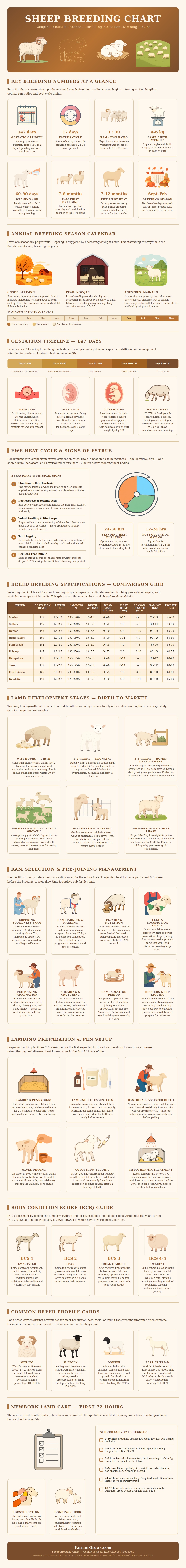 Sheep Breeding Chart