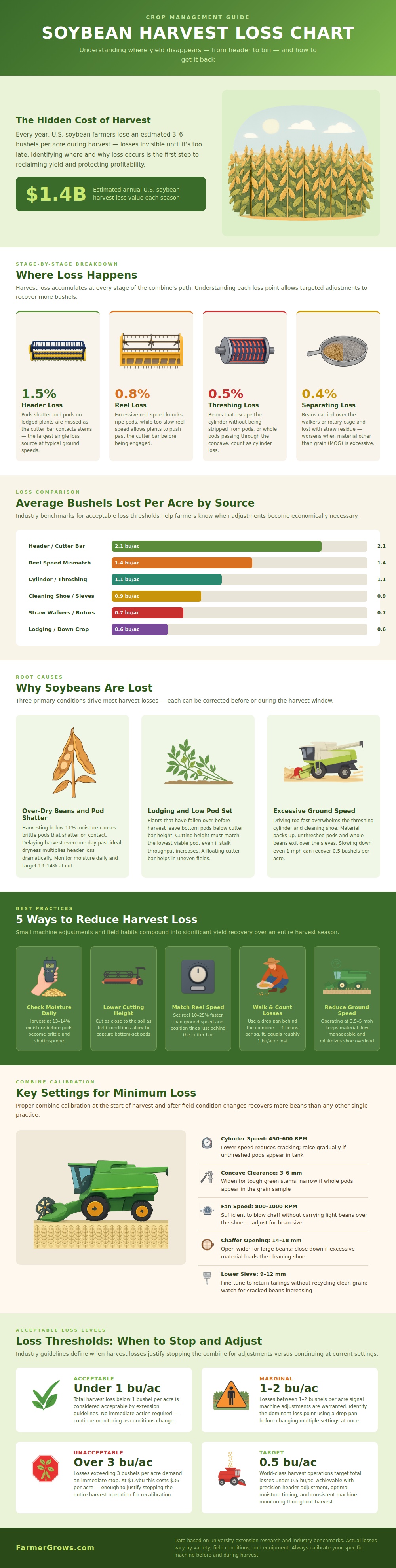 Soybean Harvest Loss Chart