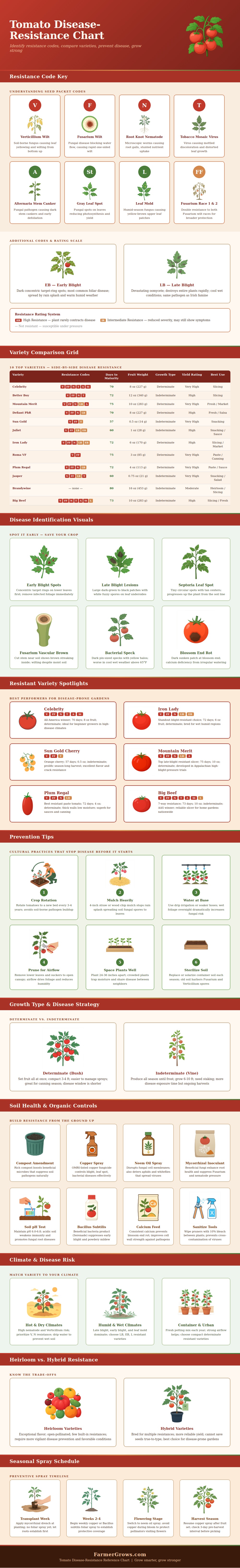 Tomato Disease-resistance Chart