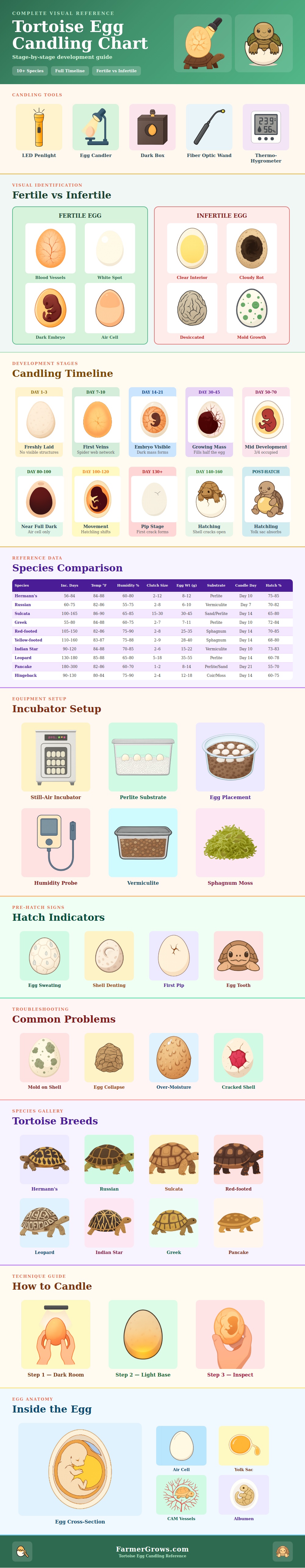 Tortoise Egg Candling Chart