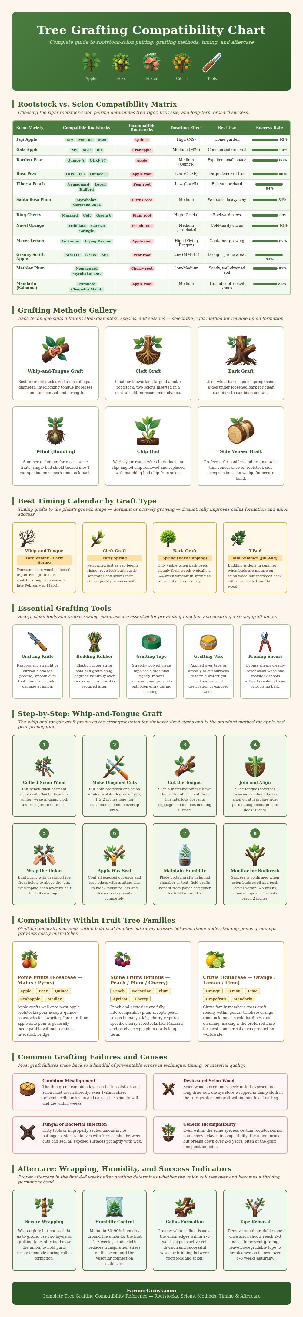 Tree Grafting Compatibility Chart