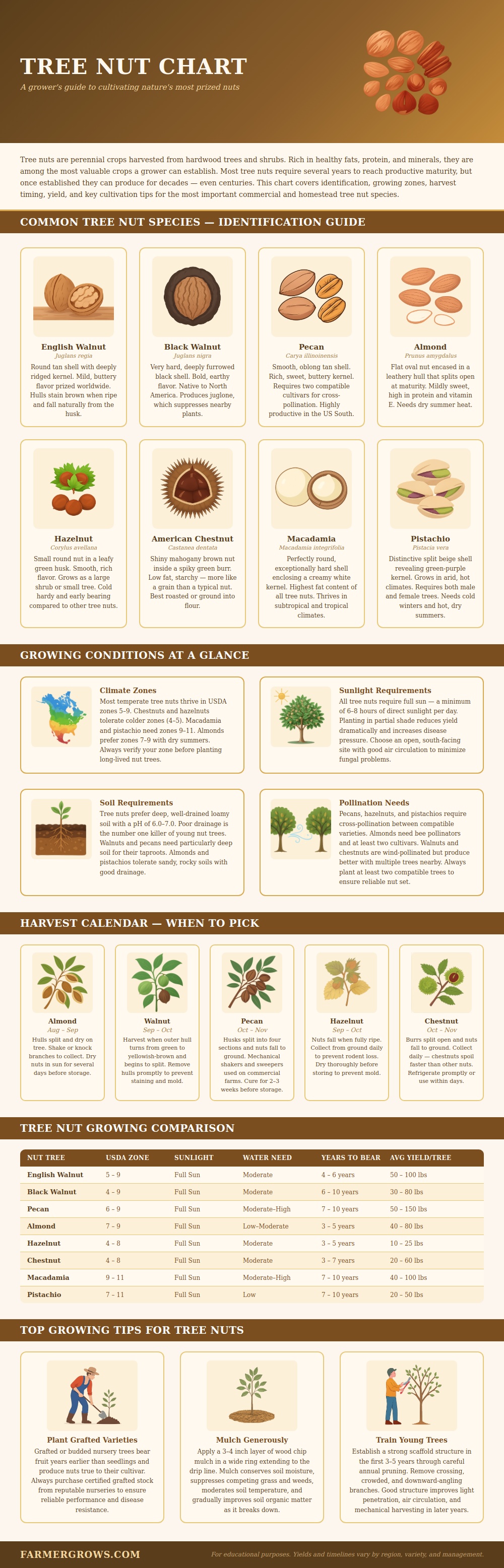 Tree Nut Chart