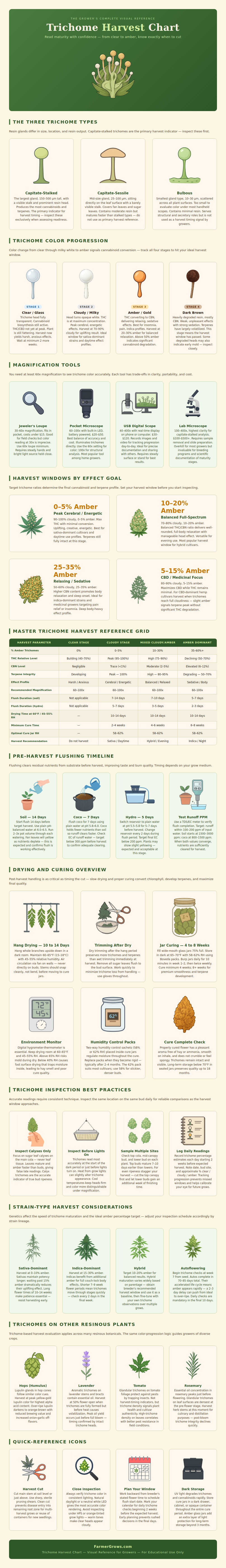 Trichome Harvest Chart