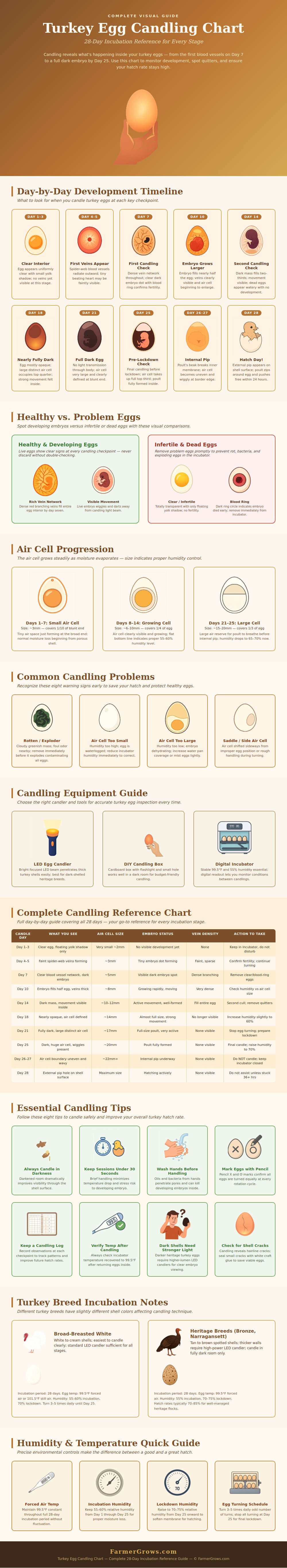 Turkey Egg Candling Chart
